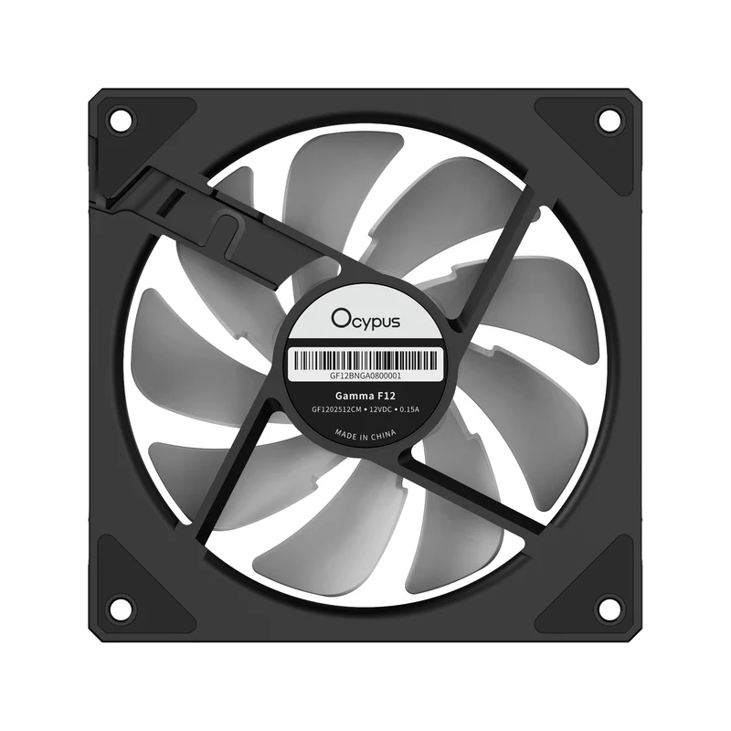 Ocypus Gamma F12 ARGB 120MM PWM Fan - Single Pack (Black, White) (F12-BK1AM00X-GL, F12-WH1AM00X-GL)