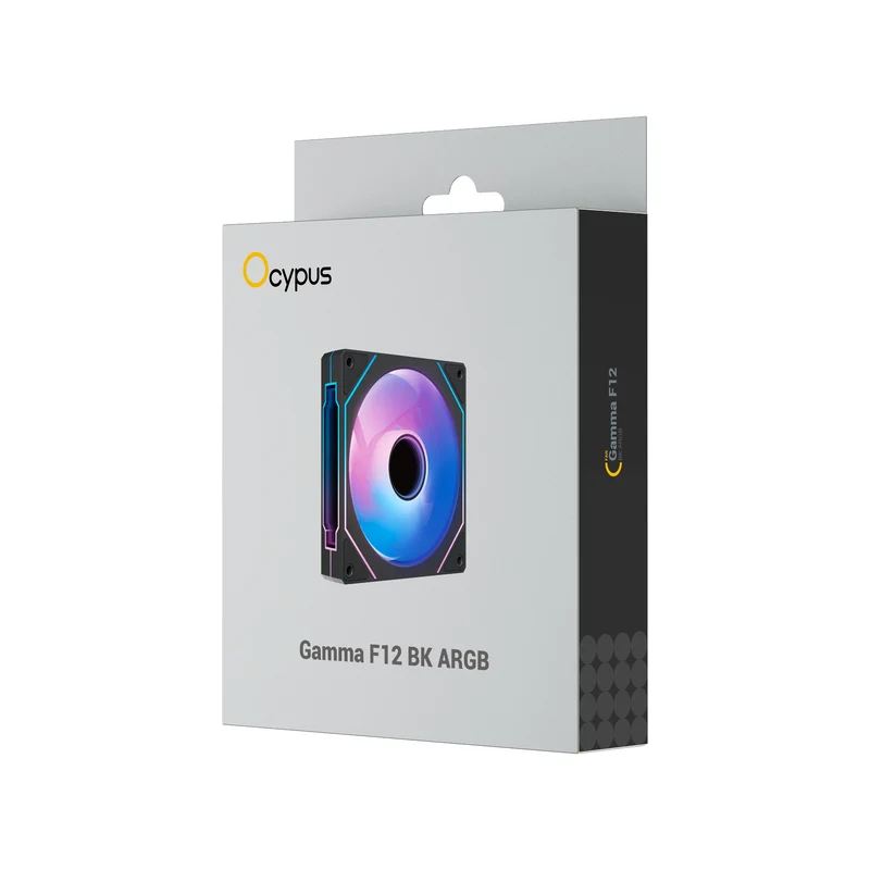 Ocypus Gamma F12 ARGB 120MM PWM Fan - Single Pack (Black, White) (F12-BK1AM00X-GL, F12-WH1AM00X-GL)