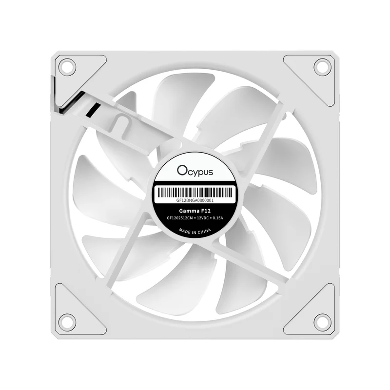Ocypus Gamma F12 ARGB 120MM PWM Fan - Single Pack (Black, White) (F12-BK1AM00X-GL, F12-WH1AM00X-GL)