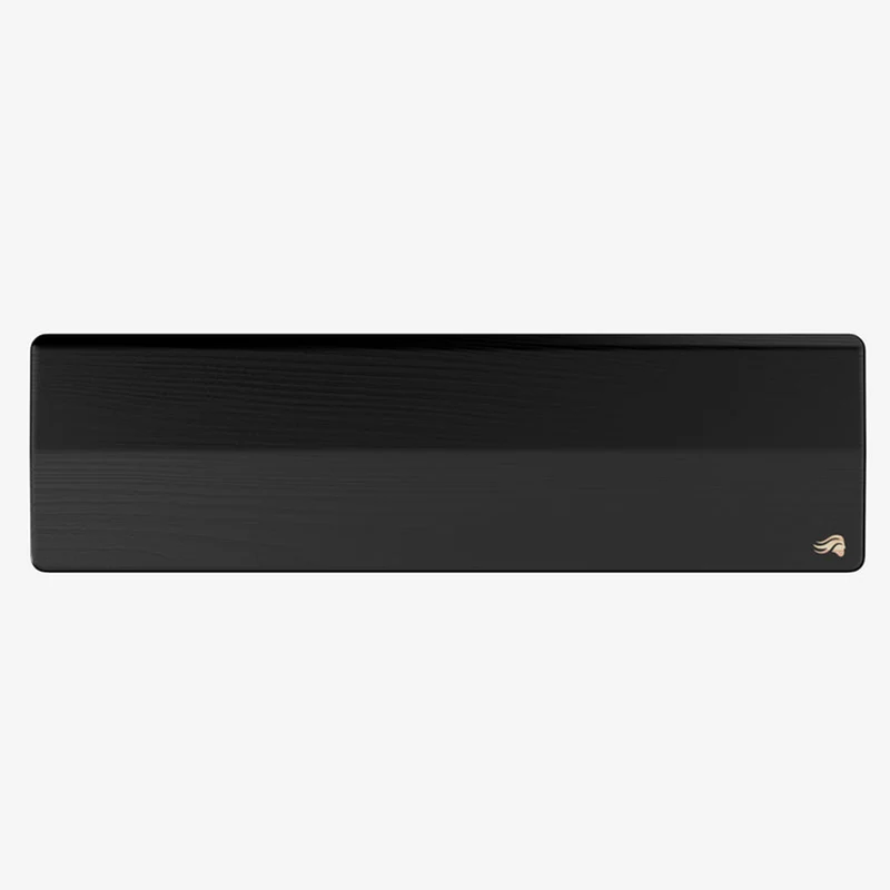 Glorious Ergonomic Wood Wrist Rest Keyboard (Black) (65% / 75%, Tenkeyless (TKL), Full-Size (100%)