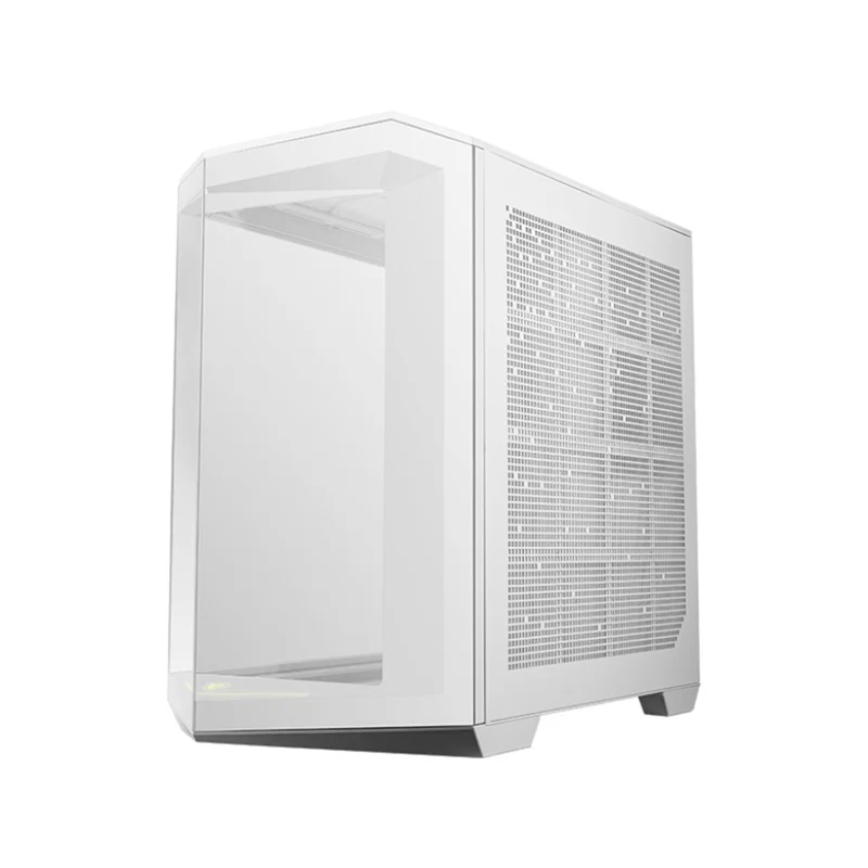 MSI MAG Pano 100R PZ Micro-ATX Mid Tower Tempered Glass Gaming Case (Black, White)