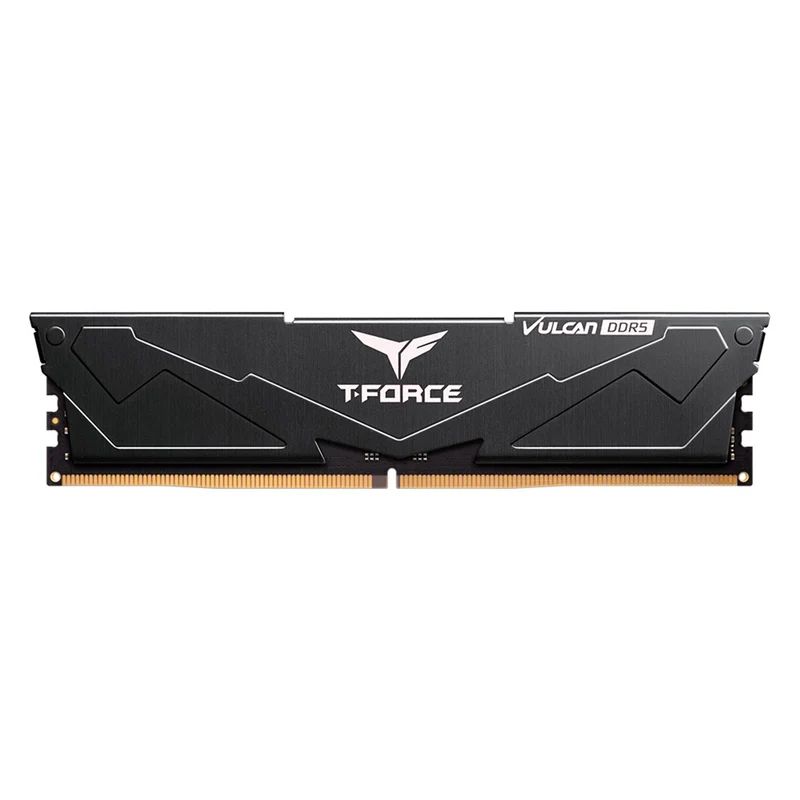 TeamGroup T-Force Vulcan DDR5 32GB (2x16GB) 6000MHz CL38 Gaming Desktop Memory (Black) (FLBD532G6000HC38ADC01)