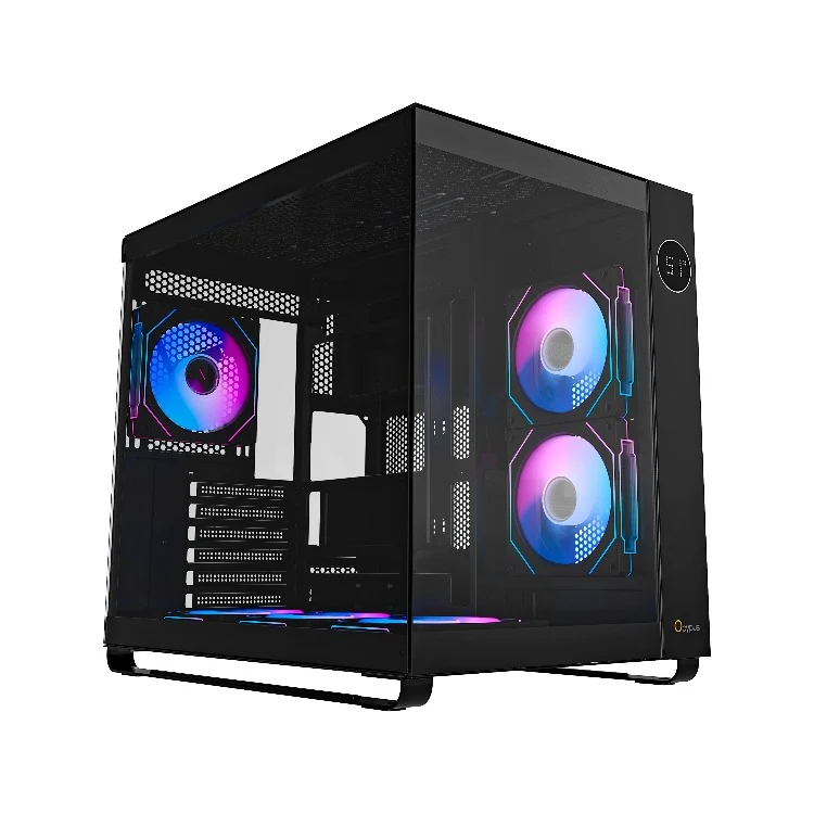 Ocypus Iota C70 ARGB Panoramic Mid Tower Case With 6 ARGB Fans (Black, White)