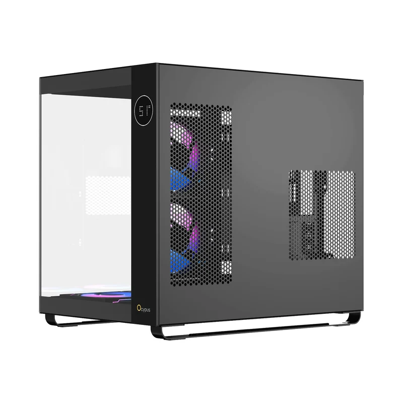 Ocypus Iota C70 ARGB Panoramic Mid Tower Case With 6 ARGB Fans (Black, White)