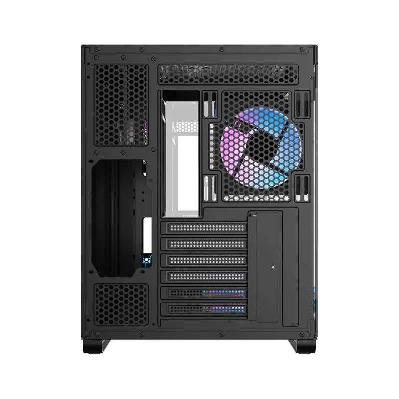 Ocypus Iota C70 ARGB Panoramic Mid Tower Case With 6 ARGB Fans (Black, White)