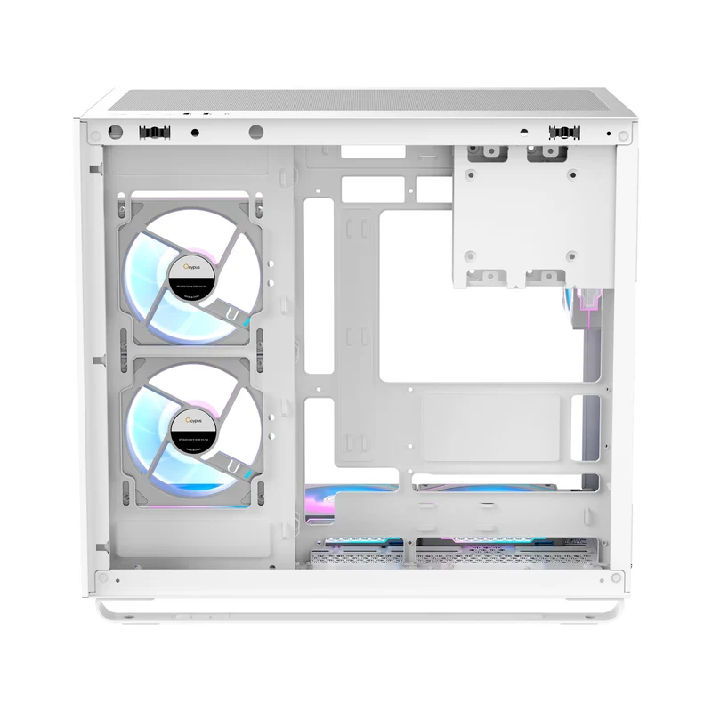 Ocypus Iota C70 ARGB Panoramic Mid Tower Case With 6 ARGB Fans (Black, White)