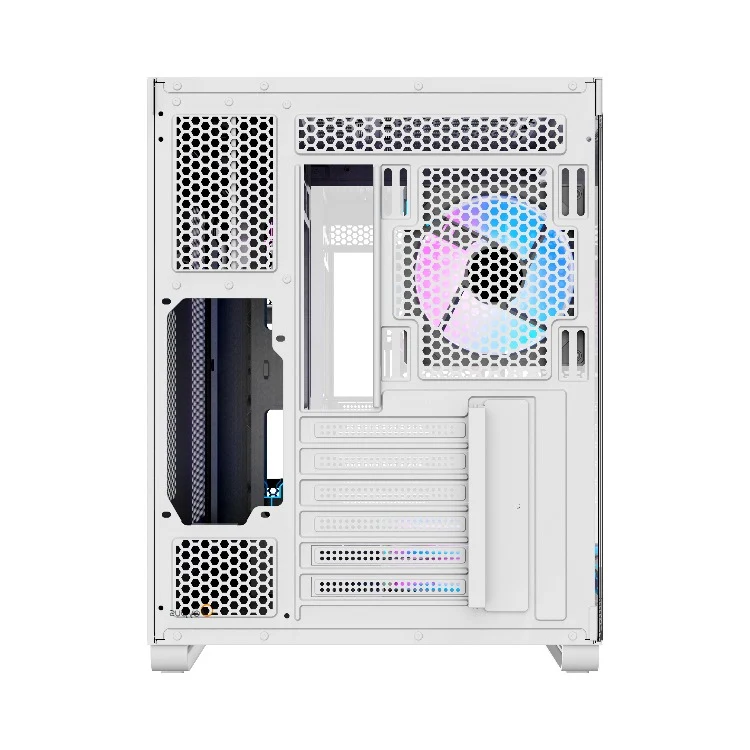 Ocypus Iota C70 ARGB Panoramic Mid Tower Case With 6 ARGB Fans (Black, White)