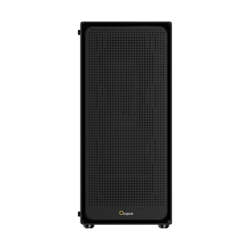 Ocypus Gamma C50 High Airflow Front Panel MATX Case (Black, White)