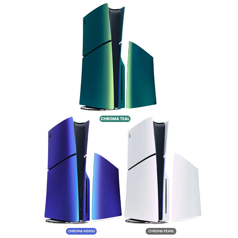 PS5 Slim Console Cover (Chroma Teal, Chroma Indigo, Chroma Pearl), (CFI-ZCS2 G10, CFI-ZCS2 G11, CFI-ZCS2 G12)