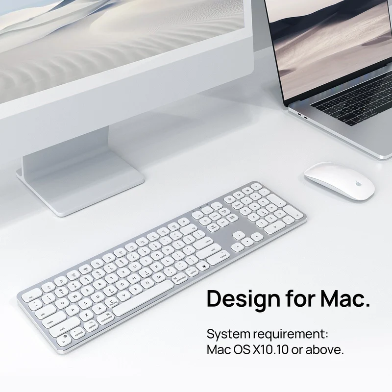 SODI KB036 Wonder Series Wireless Keyboard for macOS (Silver)