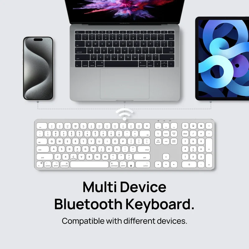 SODI KB036 Wonder Series Wireless Keyboard for macOS (Silver)