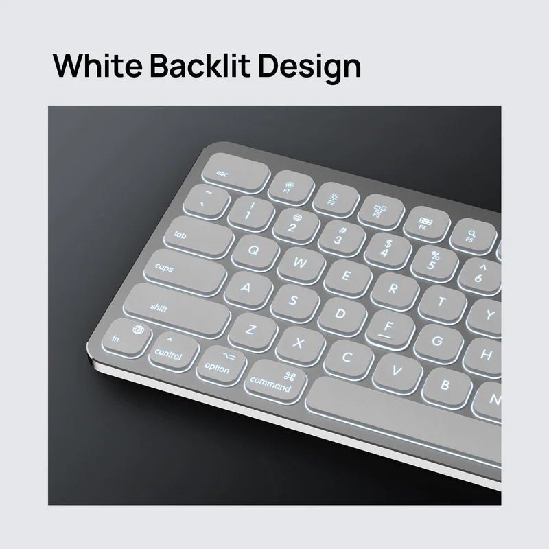 SODI KB036 Wonder Series Wireless Keyboard for macOS (Silver)