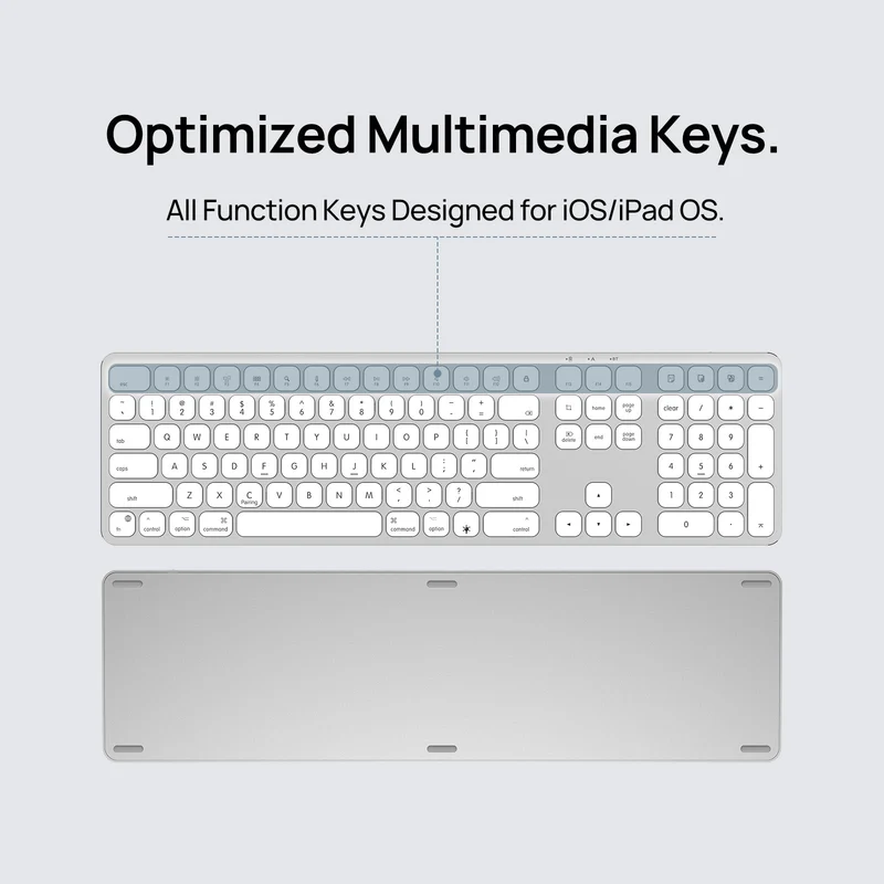 SODI KB036 Wonder Series Wireless Keyboard for macOS (Silver)