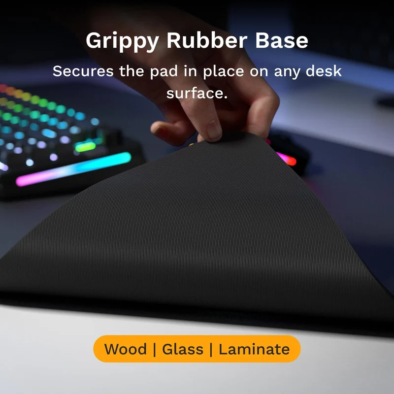 Glorious GMP 2 Stitchless Cloth Gaming Mousepad (Black) (Medium, Large Extended, XL, XL Extended, 3XL)