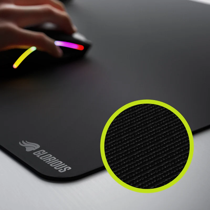 Glorious GMP 2 Stitchless Cloth Gaming Mousepad (Black) (Medium, Large Extended, XL, XL Extended, 3XL)