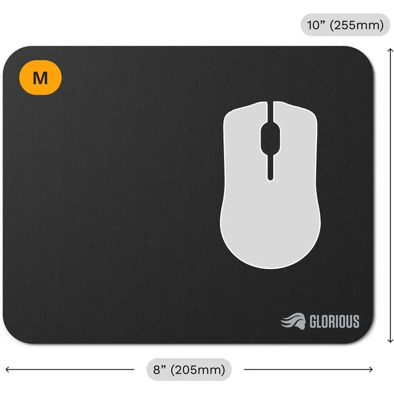 Glorious GMP 2 Stitchless Cloth Gaming Mousepad (Black) (Medium, Large Extended, XL, XL Extended, 3XL)