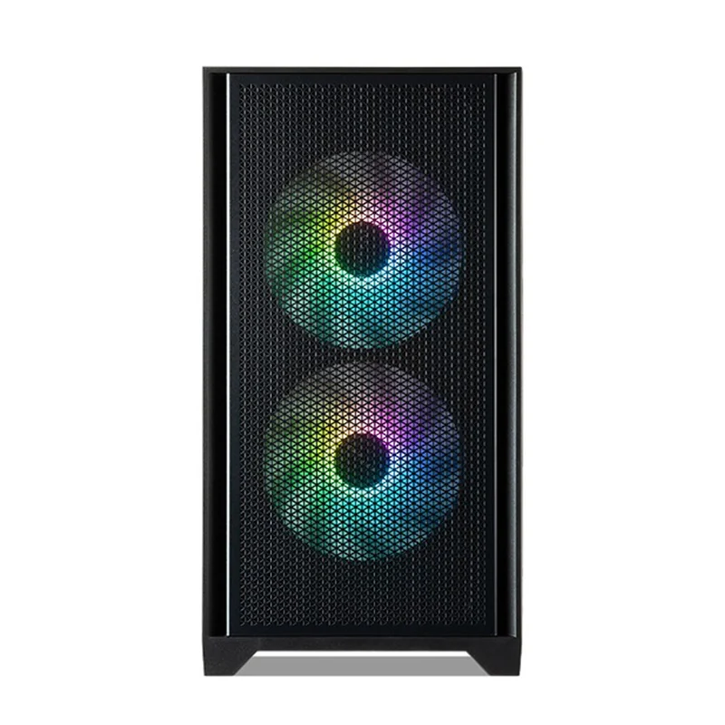 Tecware NEO M2 TG High Airflow Matx Case Tempered Glasse PC Case (Black, White)