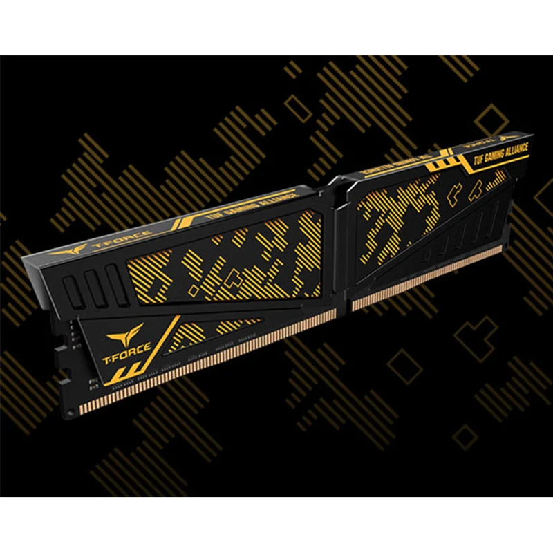 TeamGroup T-Force Vulcan TUF Gaming Alliance DDR4 16GB (1x16GB) 3600MHz CL18 Desktop Memory (TLTYD416G3600HC18J01)