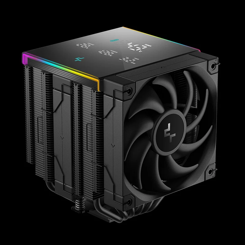 Deepcool AK620 Digital Pro Performance CPU Cooler With A Multi-line Display (Black) (R-AK620-BKAPMN-G)