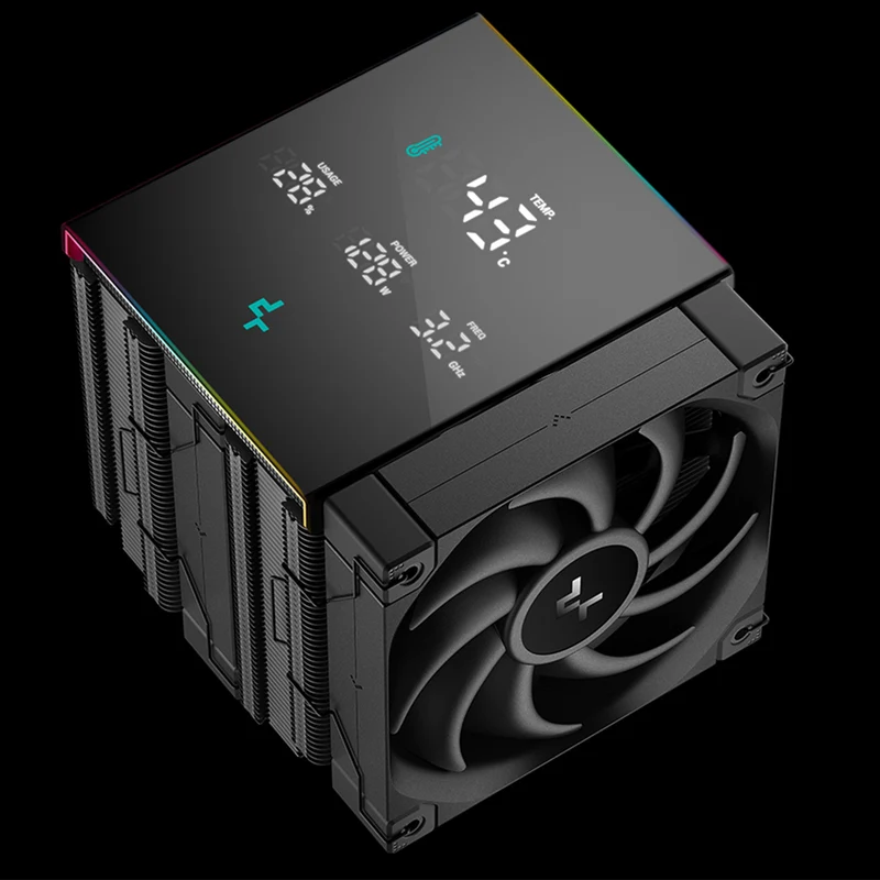 Deepcool AK620 Digital Pro Performance CPU Cooler With A Multi-line Display (Black) (R-AK620-BKAPMN-G)
