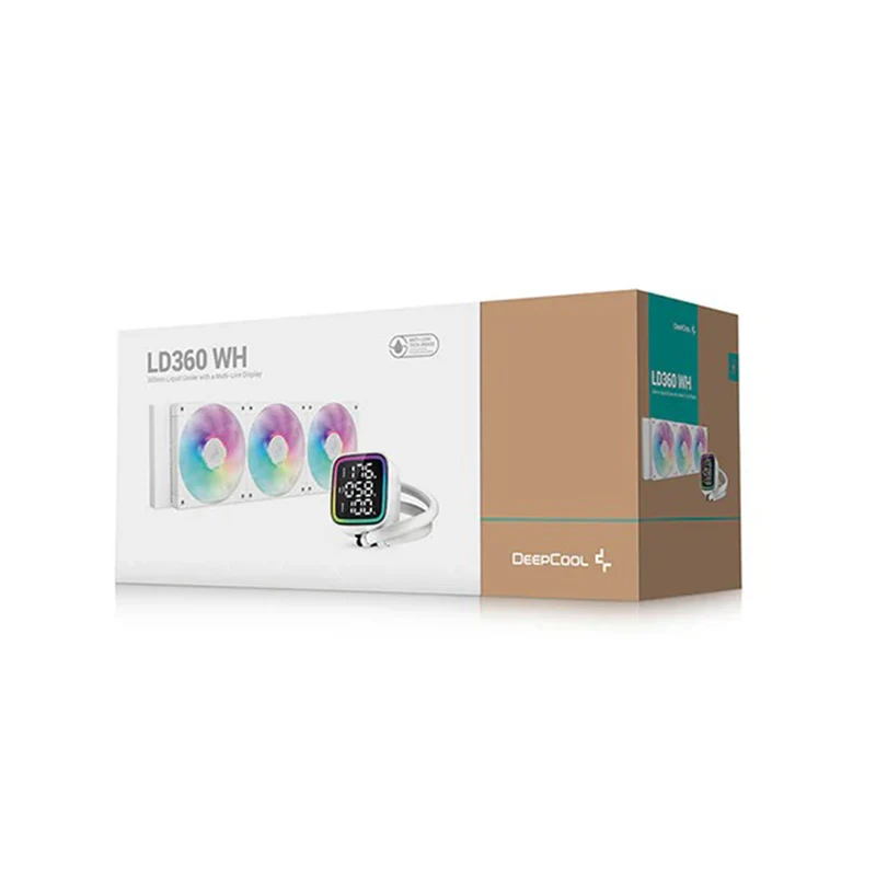 Deepcool LD360 WH 360mm Liquid Cooler With A Multi-Line Display (White) (R-LD360-WHDMMN-G-1)