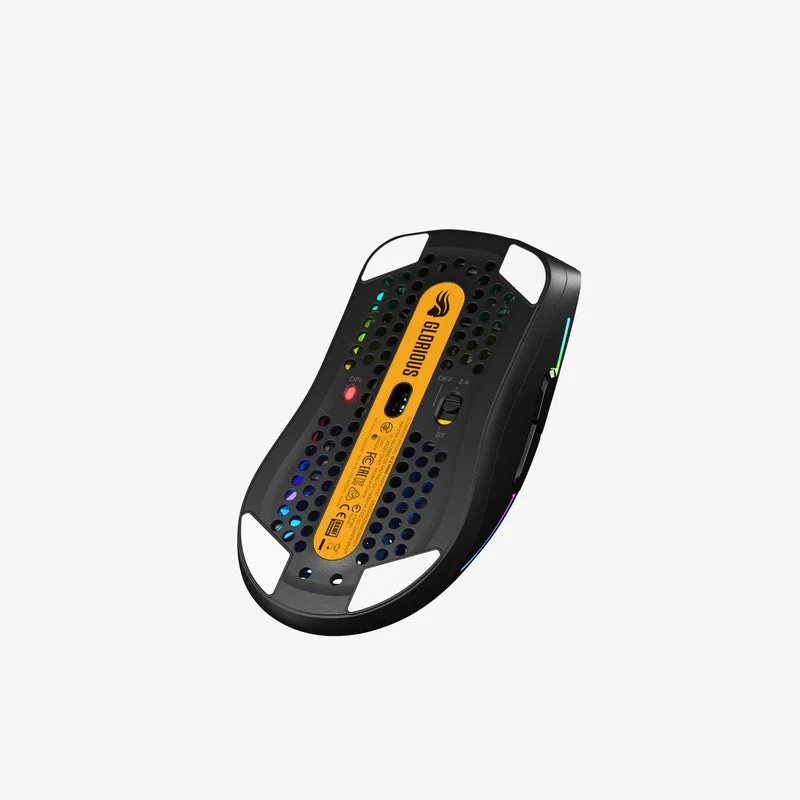 Glorious Model O 2 Mini Ultralight Ambidextrous RGB Wireless Gaming Mouse (Black, White)