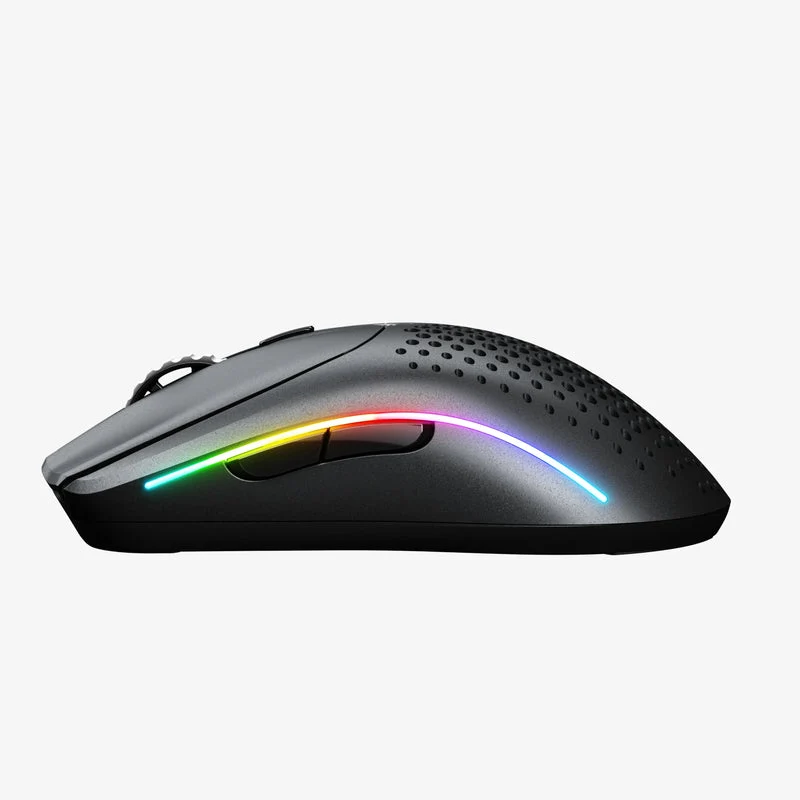 Glorious Model O 2 Mini Ultralight Ambidextrous RGB Wireless Gaming Mouse (Black, White)