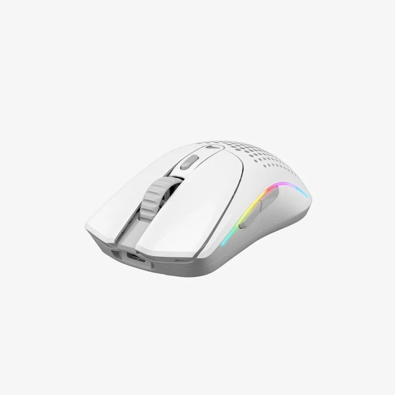 Glorious Model O 2 Mini Ultralight Ambidextrous RGB Wireless Gaming Mouse (Black, White)