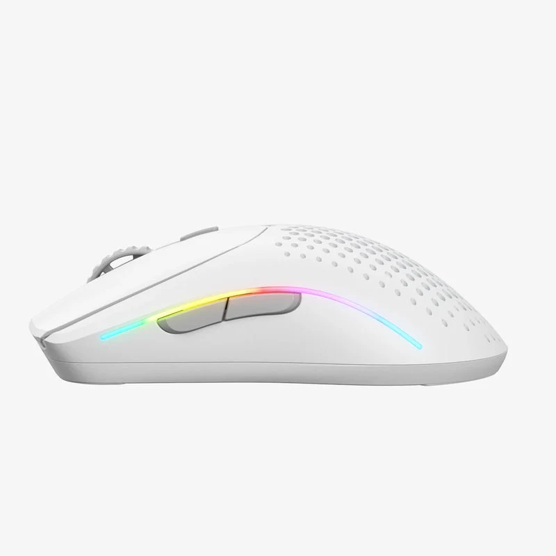 Glorious Model O 2 Mini Ultralight Ambidextrous RGB Wireless Gaming Mouse (Black, White)