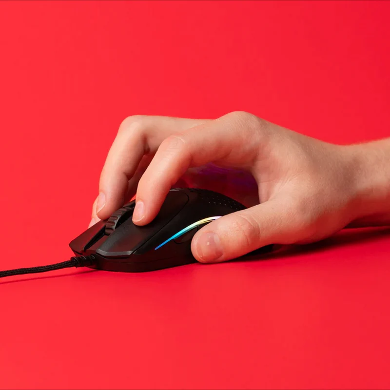 Glorious Model O 2 Mini Ultralight Ambidextrous RGB Wired Gaming Mouse (Black, White)