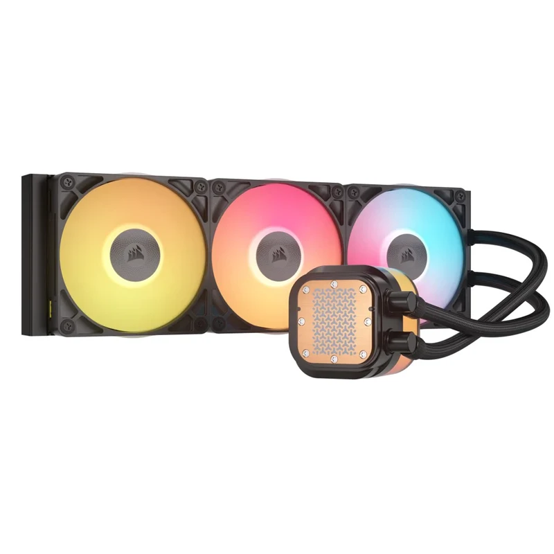 Corsair iCue Link Titan 360 LCD RX LCD AIO Extreme Performance 360MM RGB Liquid CPU Cooler (Black, White)