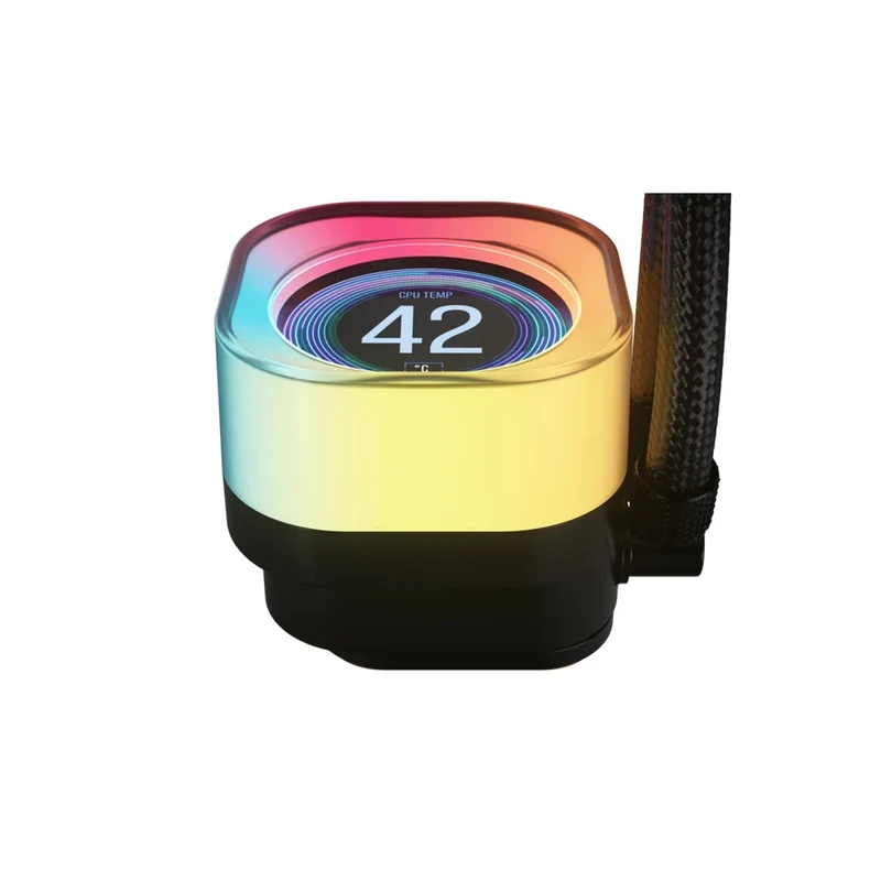 Corsair iCue Link Titan 360 LCD RX LCD AIO Extreme Performance 360MM RGB Liquid CPU Cooler (Black, White)