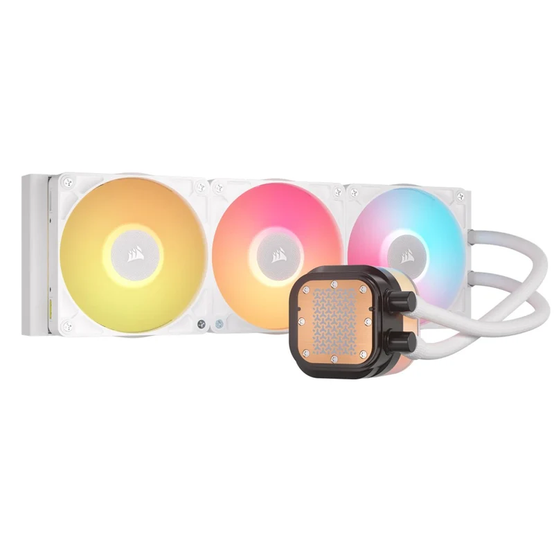 Corsair iCue Link Titan 360 LCD RX LCD AIO Extreme Performance 360MM RGB Liquid CPU Cooler (Black, White)