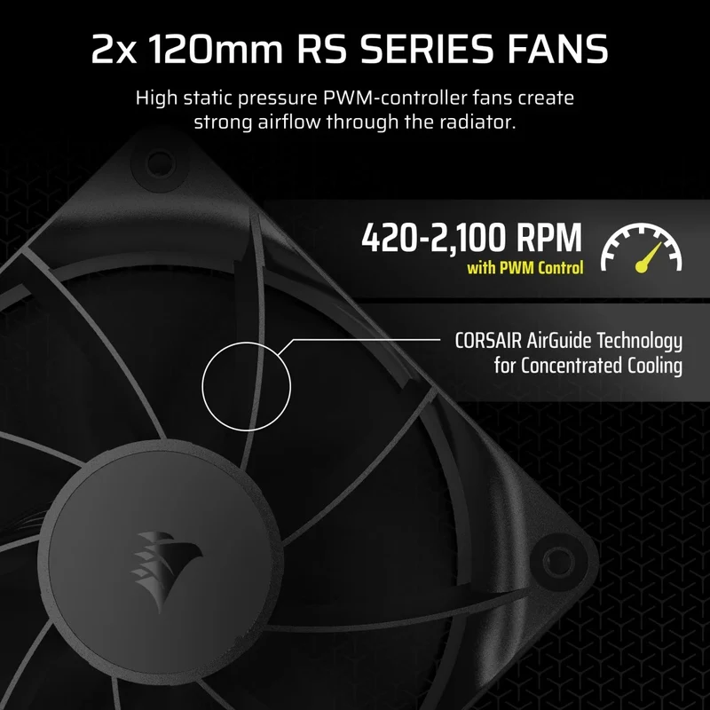 Corsair Nautilus 240 RS Performance 240MM liquid CPU Cooler (Black) (CW-9060088-WW)