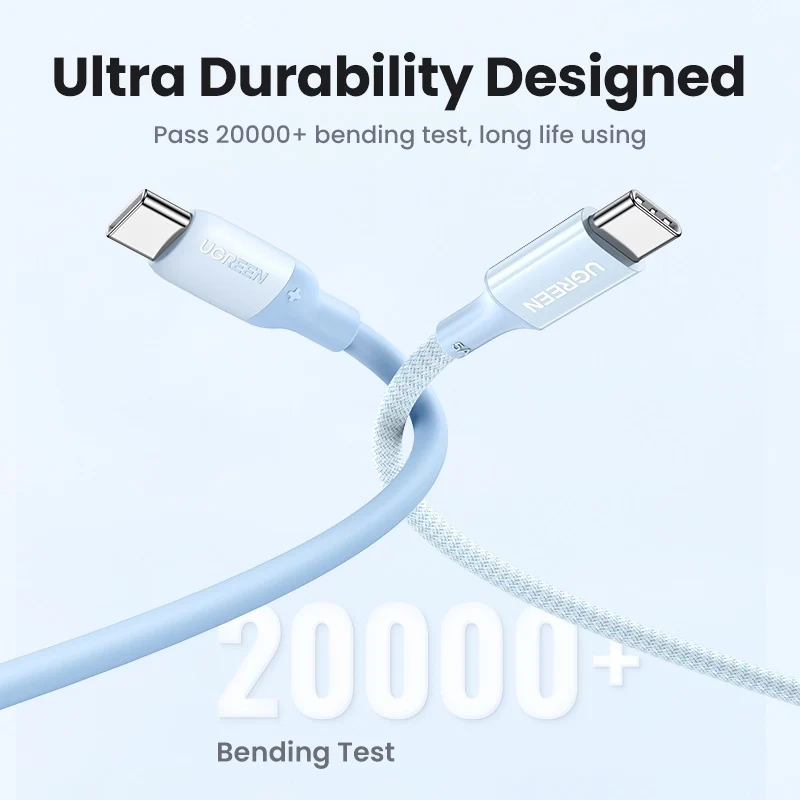Ugreen USB-C to USB-C PD Fast Charging Cable - 1m (Purple) (US563/45180)