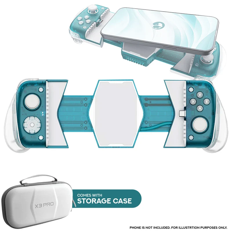 Gamesir X3 Pro Integrated Cooler Type-C Mobile Controller w/ Storage Case (Green)