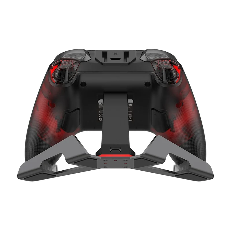 Gamesir Cyclone 2 Multi-Platform Wireless Game Controller with Pedestal (Black, White)