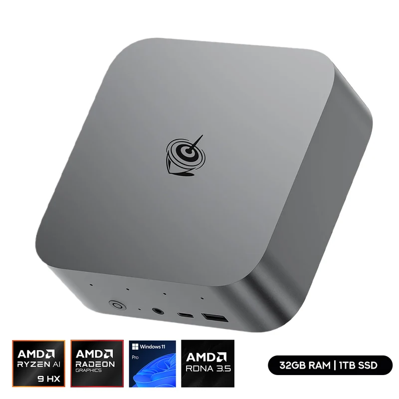 Beelink SER9 AMD Ryzen AI 9 HX 370 Processor (64GB RAM+2TB SSD | 32GB RAM+1TB SSD) Windows 11 Pro Mini PC (Frost Silver, Space Grey)