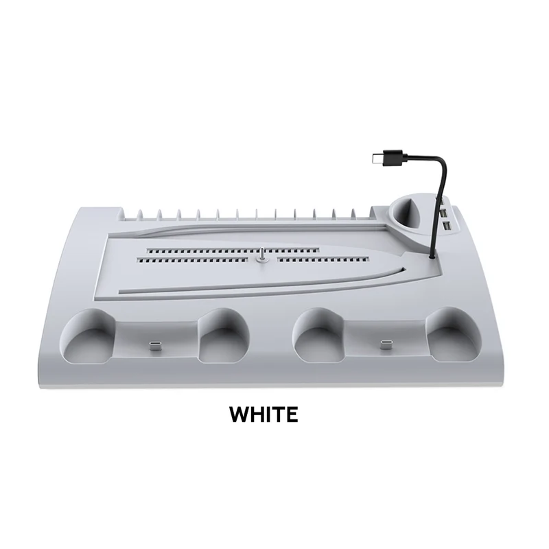 Dobe Multifunctional Cooling & Charging Stand For PS5 / PS5 Slim TP5-3570 (White, Black)