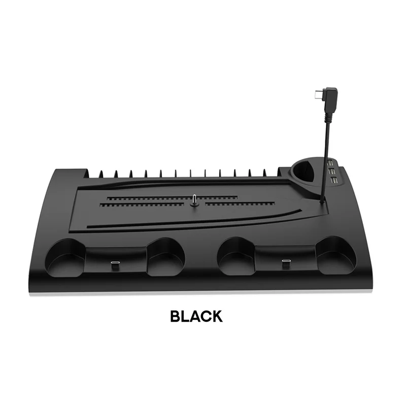 Dobe Multifunctional Cooling & Charging Stand For PS5 / PS5 Slim TP5-3570 (White, Black)