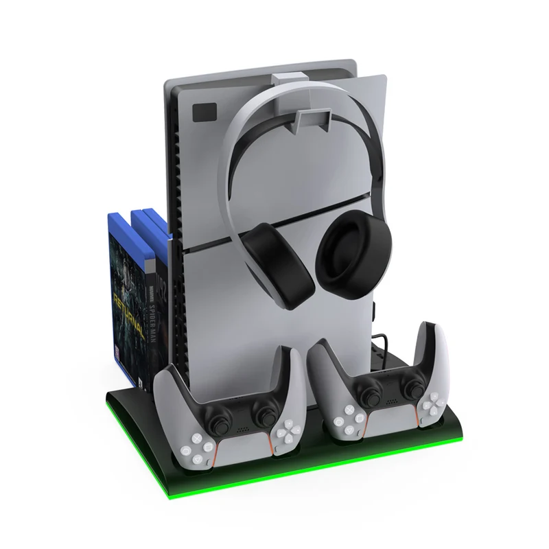 Dobe Multifunctional Cooling & Charging Stand For PS5 / PS5 Slim TP5-3570 (White, Black)
