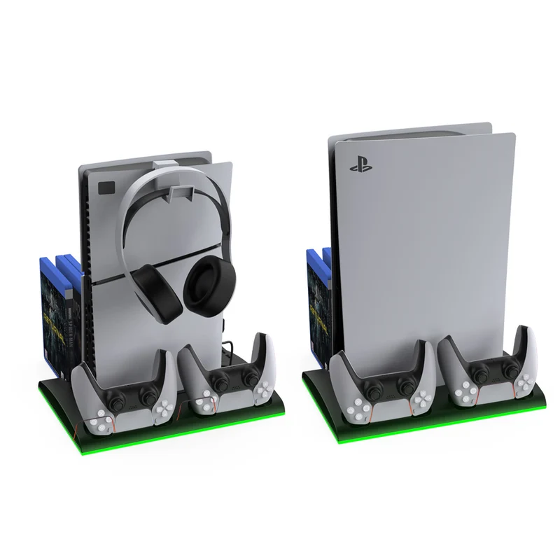 Dobe Multifunctional Cooling & Charging Stand For PS5 / PS5 Slim TP5-3570 (White, Black)