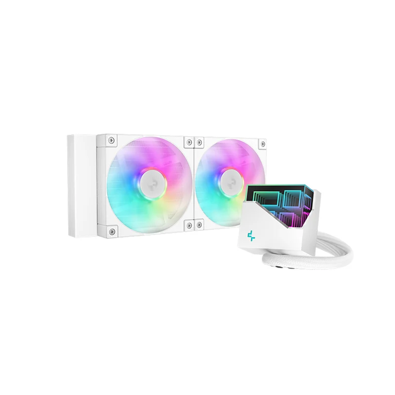 Deepcool LT240 WH ARGB 240mm Liquid CPU Cooler (White) (R-LT240-WHAMNC-G-1)