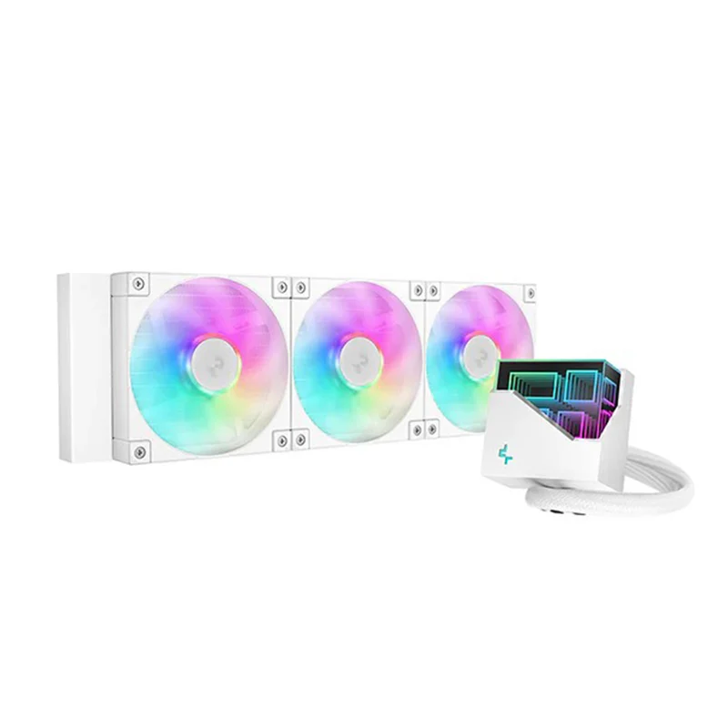 Deepcool LT360 WH ARGB 360mm Liquid CPU Cooler (White) (R-LT360-WHAMNC-G-1)