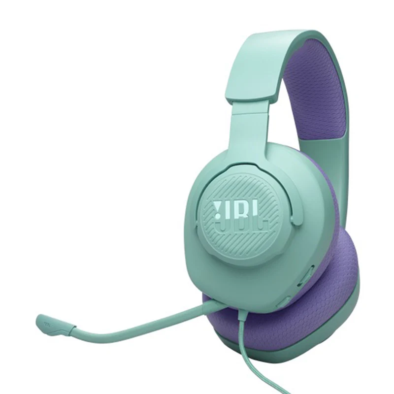 JBL Quantum 100 M2 Wired Over-Ear Gaming Headset (Black, Cyan, Purple, White)