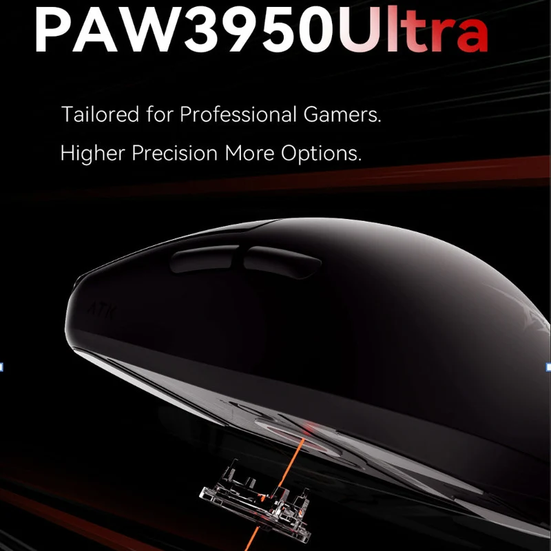 ATK Blazing Sky F1 Pro Max Lightweight Wireless Mouse (Black, White)