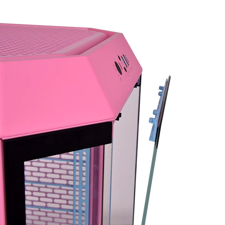 Thermaltake The Tower 300 Tempered Glass Micro ATX Tower Case (Bubble Pink, Peach Fuzz, Limestone, Gravel Sand)