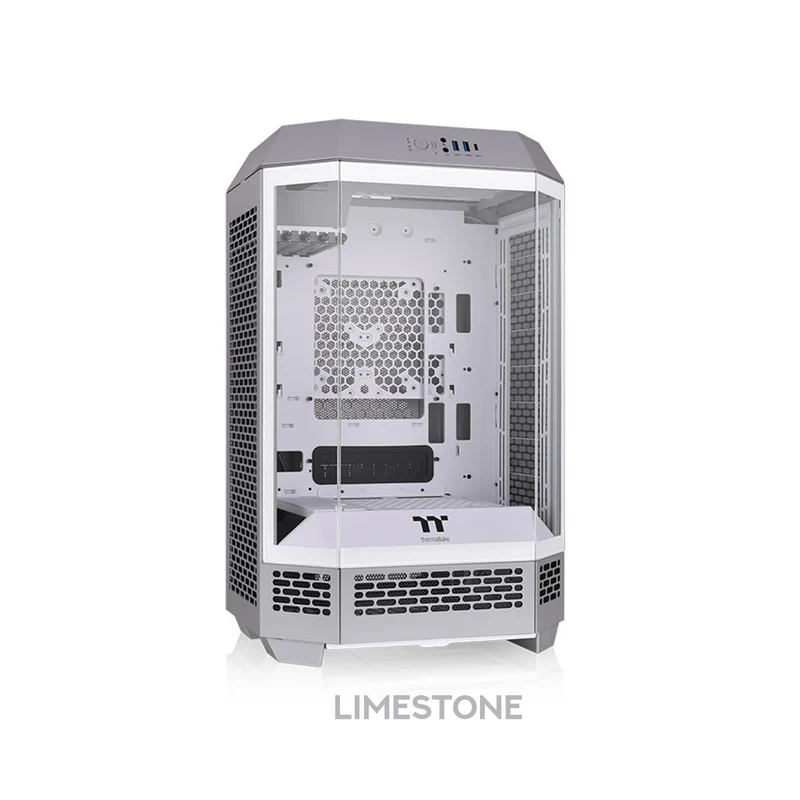 Thermaltake The Tower 300 Tempered Glass Micro ATX Tower Case (Bubble Pink, Peach Fuzz, Limestone, Gravel Sand)