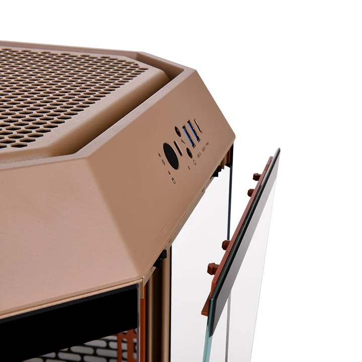 Thermaltake The Tower 300 Tempered Glass Micro ATX Tower Case (Bubble Pink, Peach Fuzz, Limestone, Gravel Sand)
