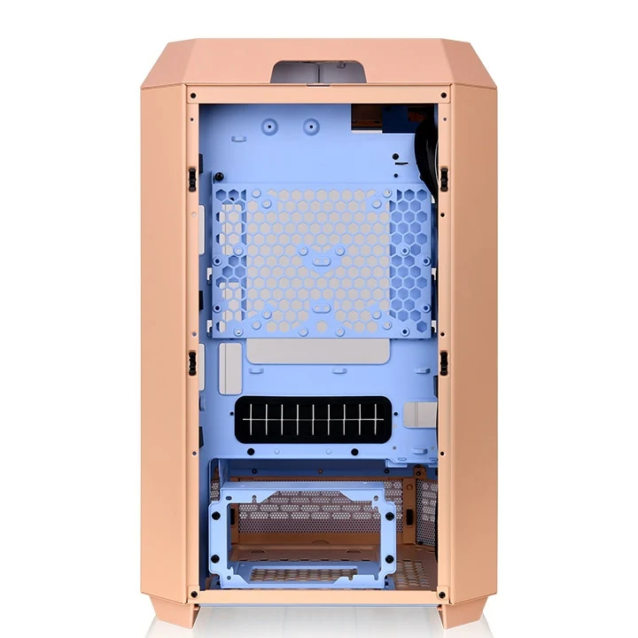 Thermaltake The Tower 300 Tempered Glass Micro ATX Tower Case (Bubble Pink, Peach Fuzz, Limestone, Gravel Sand)